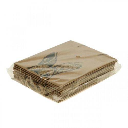 Artikel Geschenktüte Ostern Papiertüte Hase Braun 12×6×15cm 8 St