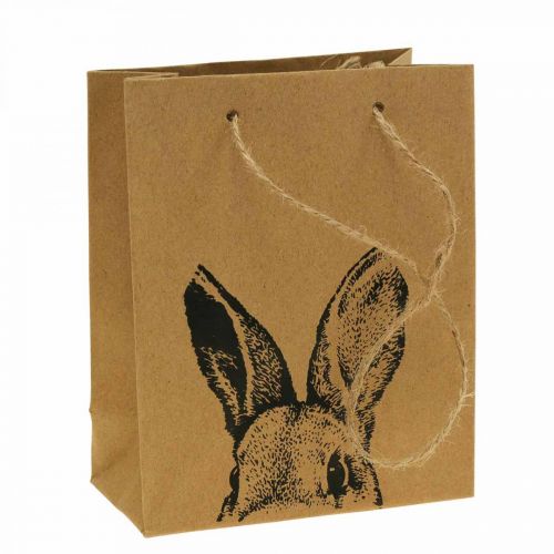 Artikel Geschenktüte Ostern Papiertüte Hase Braun 16×6,5×20cm 6St