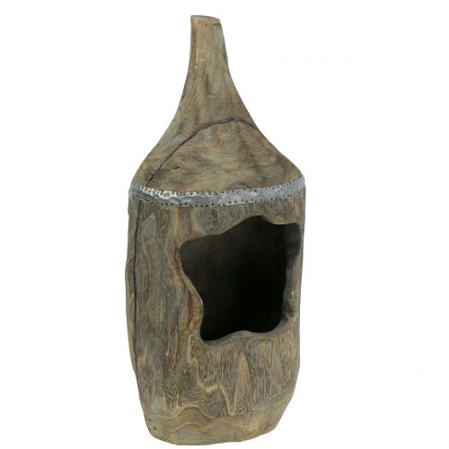 Floristik24 Deko Skulptur Paulownia Holz  Ø15cm H39cm