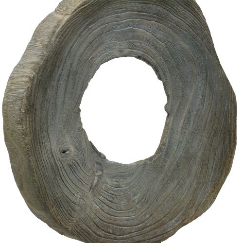 Floristik24 Deko Skulptur aus Paulownia Holz Grau gewaschen H60cm