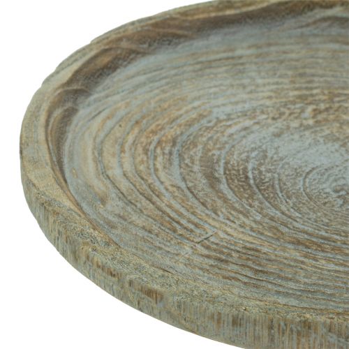 Floristik24 Dekoteller Paulownia Holz Ø26cm