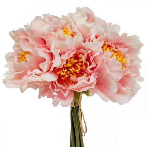 Floristik24 Paeonia Pfingstrose Kunstblume Peonie Rosa Ø6cm 28cm 7St