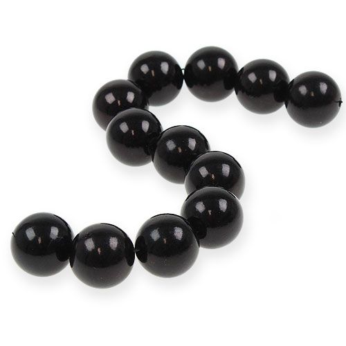 Floristik24 Deko-Perlen Ø2cm Schwarz 12 St