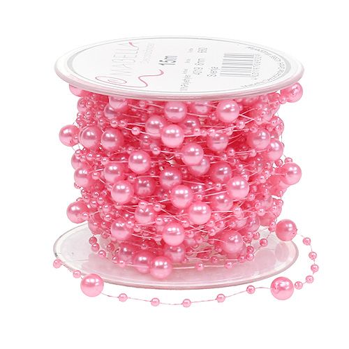 Perlenband Rosa 6mm 15m