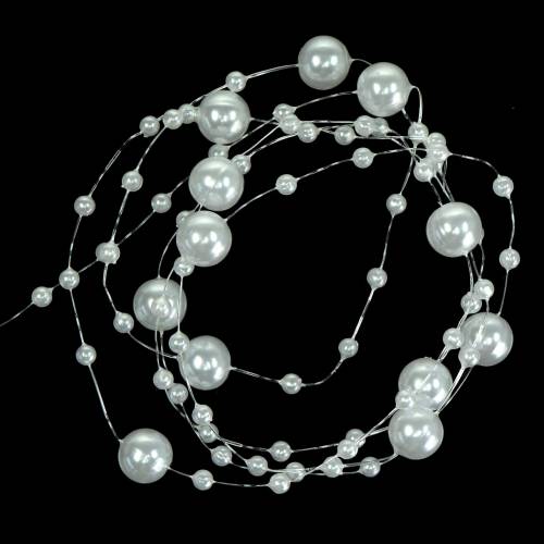 Perlenkette Weiß Ø3 - 8mm L3m