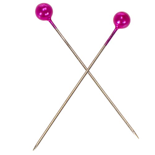 Perlkopfnadeln Floristik Metall-Kunststoff Pink Ø4mm 40mm 150 Stück | Floristik24.at