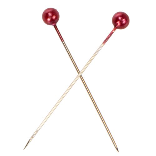 Perlkopfnadeln Metall Rot Ø4mm 40mm 150 Stück für Floristik | Floristik24.at