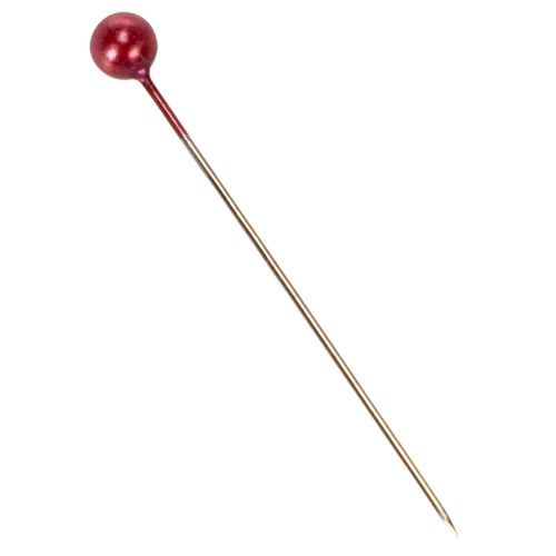 Perlkopfnadeln Metall Rot Ø4mm 40mm 150 Stück für Floristik | Floristik24.at