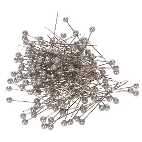 Perlkopfnadeln Silber Ø 4 mm Länge 40 mm 150 Stück Floristik und Dekoration