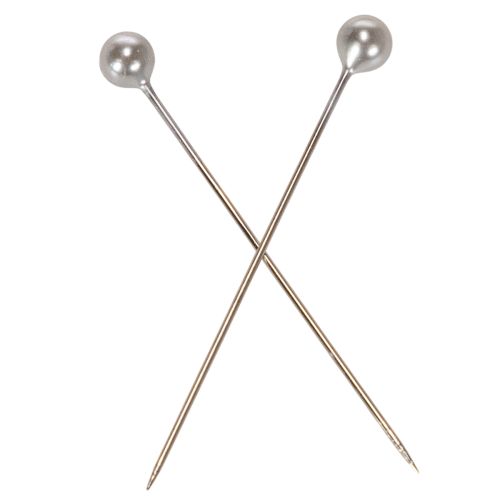 Perlkopfnadeln Silber Ø 4 mm Länge 40 mm 150 Stück Floristik und Dekoration | Floristik24.at