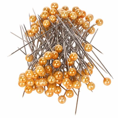 Perlkopfnadeln Metall Kunststoff Ø6mm 65mm Orange bestellen | Floristik24.at