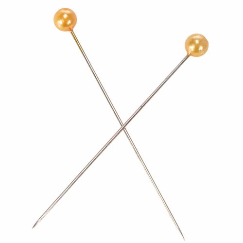 Perlkopfnadeln Metall Kunststoff Ø6mm 65mm Orange | Floristik24.at
