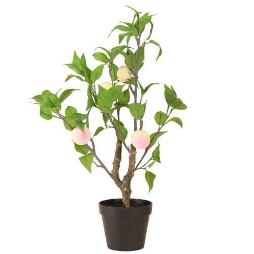 Artikel Pfirsichbaum im Topf mit 4 Früchten Künstlich H53cm