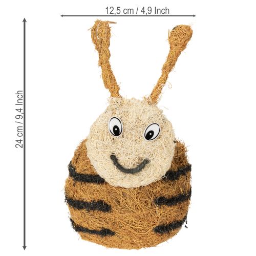 Artikel Bienenfigur aus Naturmaterialien mit süßem Design für Kinderzimmer 24cm 2St