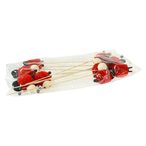 Artikel Pflanzenstecker Marienkäfer Deko Blumenstecker 27,5cm 9 St