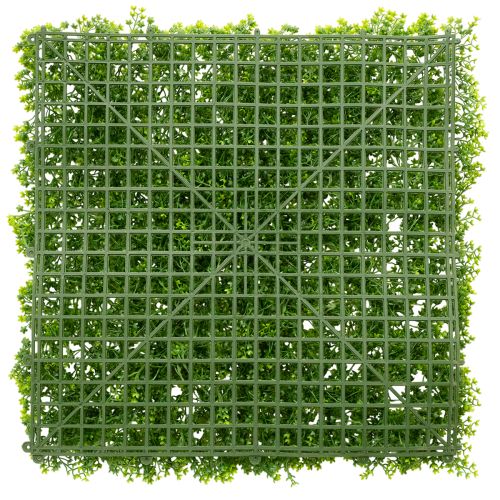 Künstliche Buchsbaum-Matte 55x55 cm aus grünem Kunststoff für dekorative Wandgestaltung | Floristik24.at
