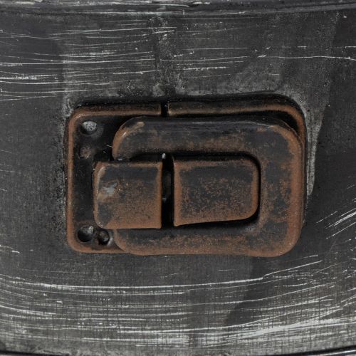 Pflanzschale aus Metall in Springform-Optik schwarz Ø24cm H7,5cm | Floristik24.at