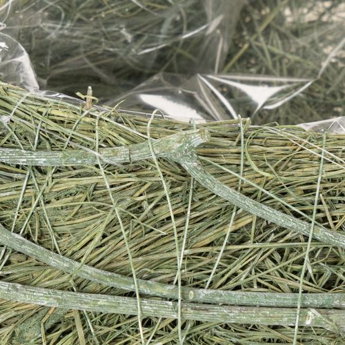 Herzschale aus Naturgras mit Folie zum Bepflanzen 38cm grün | Floristik24.at