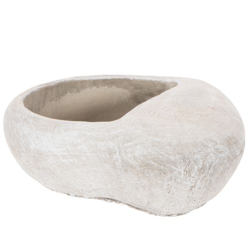 Pflanzschale Herz aus Steinguss 17 cm Grau | Floristik24.at
