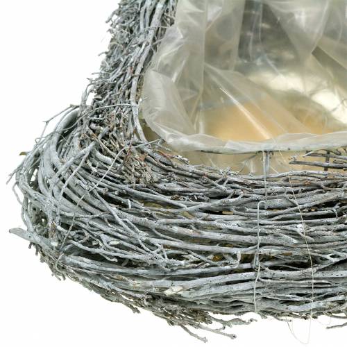 Floristik24 Pflanzherz Zweige Weiß gewaschen 60cm x 42cm