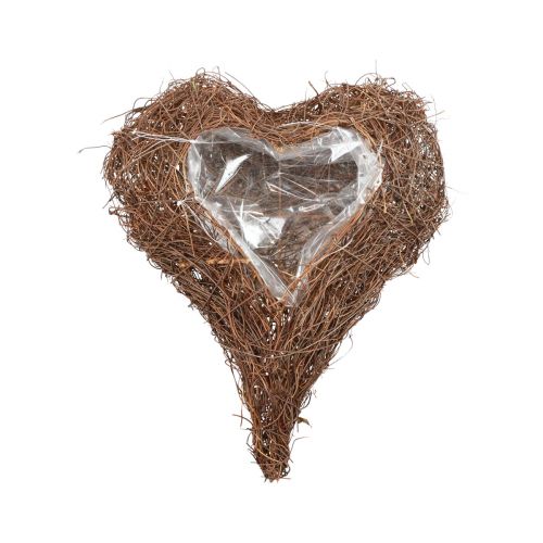 Floristik24 Pflanzherz Rebenherz Pflanzschale Natur Salim 21×20,5×6cm