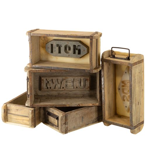 Artikel Upcycling Holzkiste als Pflanzkasten dekorativ vielseitig einsetzbar