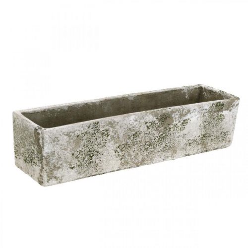 Floristik24 Pflanzkasten Beton Antik Look Pflanzkübel rechteckig 30×8×7cm