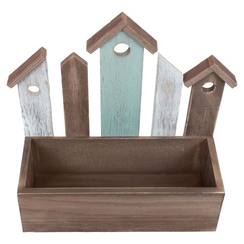 Artikel Pflanzkasten Holz Pflanzgefäß Häuserreihe 30,5×30cm