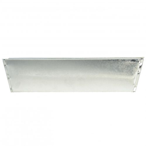 Floristik24 Pflanzkasten Blumenkasten Metall Silber 38x9,5x5cm