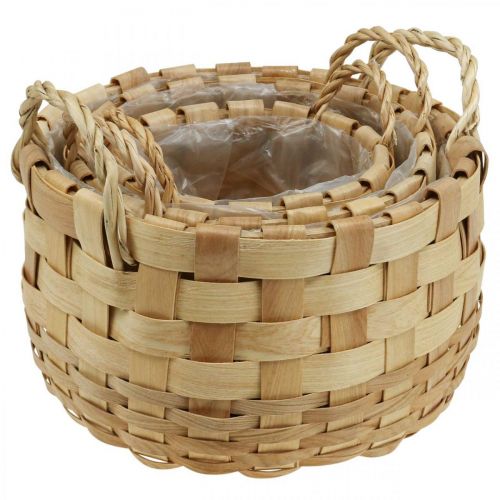 Artikel Pflanzkorb Übertopf Deko Korb Natur Ø18/23/29cm 3er-Set