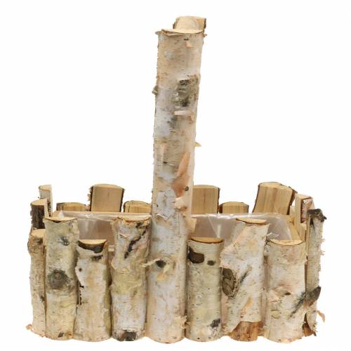 Floristik24 Pflanzkorb Birkenäste 29x17cm H30cm