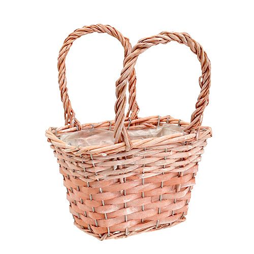 Floristik24 Pflanzkorb Orange 20cm x 14cm H13cm