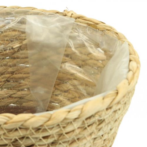 Floristik24 Pflanzkorb Übertopf Seegras Korb Deko Natur Ø19cm H16cm