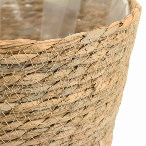 Floristik24 Pflanzkorb Übertopf Seegras Korb Deko Natur Ø23cm H20cm