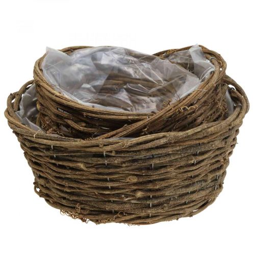 Floristik24 Pflanzkorb Blumentopf Rustikal Reben Ø20/25/28cm 3er-Set