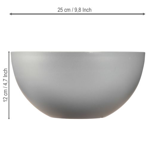 Artikel Pflanzkübel Kunststoff Blumenschale Grau Ø25cm H12cm