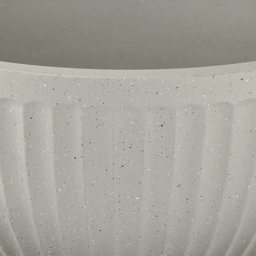 Artikel Pflanzkübel Kunststoff Grau meliert Schale mit Rillen Ø30cm