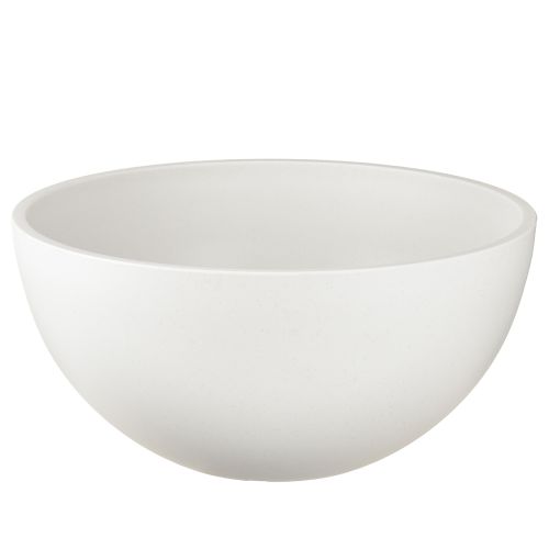 Pflanzkübel Kunststoff rund Schale Weiß Ø25cm H12cm