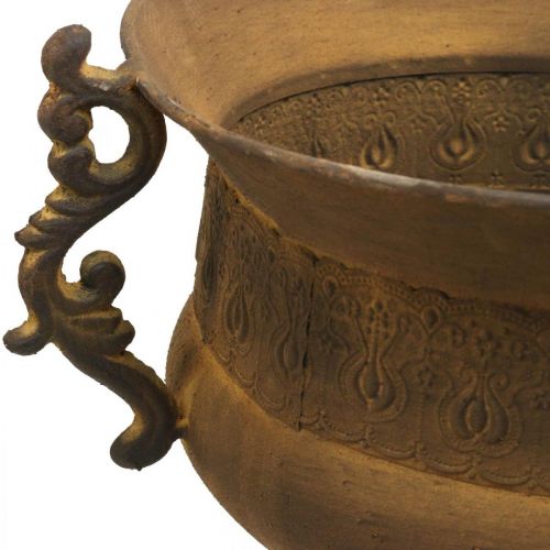 Floristik24 Pflanzkübel Rost Optik Pokalvase groß Metall Ø29cm H39cm