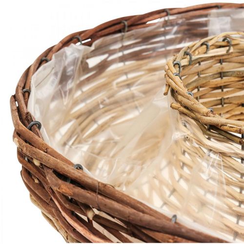 Floristik24 Pflanzring aus Weide, Pflanzschale Ø44/38cm 2er-Set
