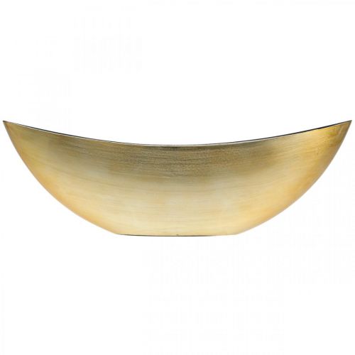 Floristik24 Pflanzschale Oval Dekoschale Jardiniere Gold 39×12×13cm