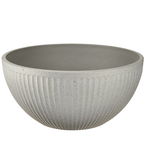 Pflanzschale Schale Grau meliert Kunststoff Ø35cm H16,5cm