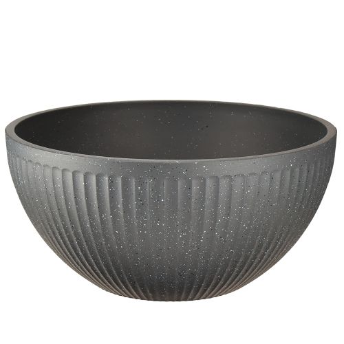Pflanzschale Schale Kunststoff Anthrazit Ø35cm H16,5cm