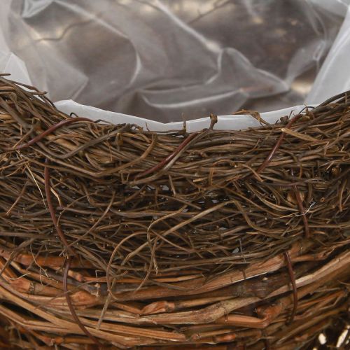Artikel Pflanzschale Tasse Stroh Reben Natur Braun Ø20cm 2St