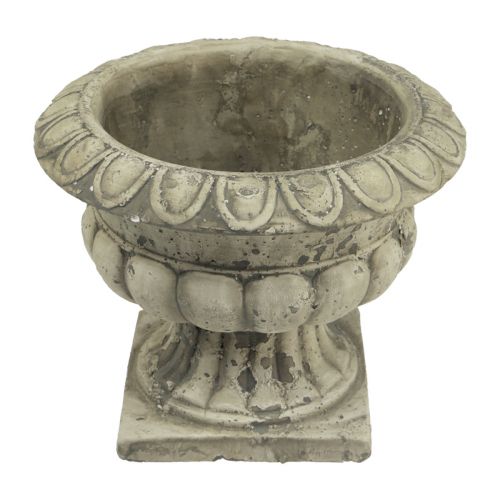 Floristik24 Pflanzschale Pflanzkübel Pokal Antik Beton Ø20cm H16,5cm