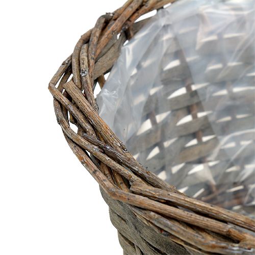 Floristik24 Pflanzschale rund Grau Ø30cm H16cm 1St