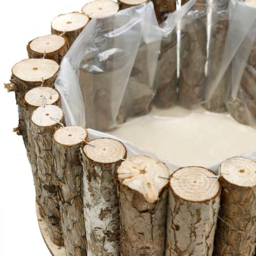 Artikel Pflanzschale rund Rinde Holzdeko Ø34/24cm 2er-Set