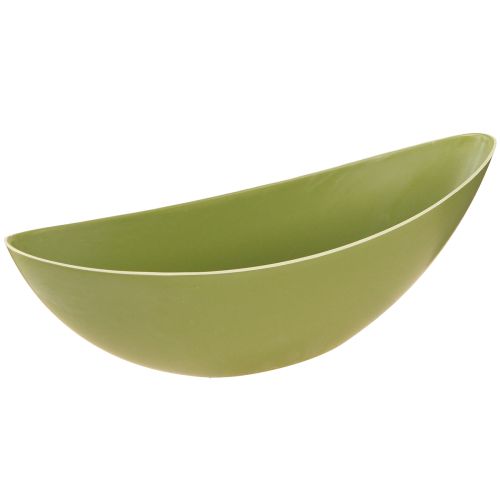 Floristik24 Pflanzschiffchen Kunststoff Dekoschale Grün 28×9×9cm 3St
