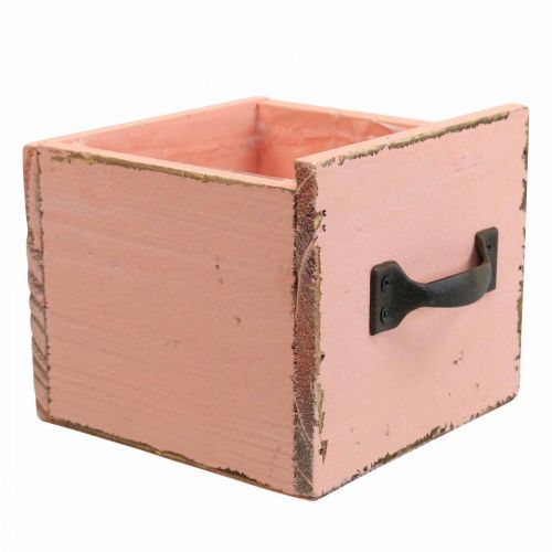 Floristik24 Pflanzschublade Holz Deko Pflanzkasten Peach 12,5cm