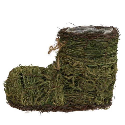 Artikel Pflanztopf Schuh zum Bepflanzen Moos und Rebe 30×14×21cm